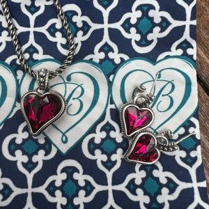 Brighton Necklace and Earring Set Red Heart